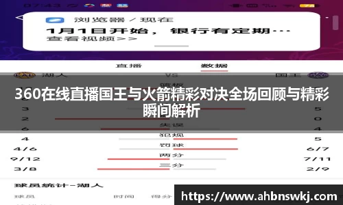 360在线直播国王与火箭精彩对决全场回顾与精彩瞬间解析