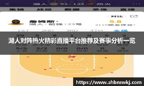 湖人对阵热火精彩直播平台推荐及赛事分析一览